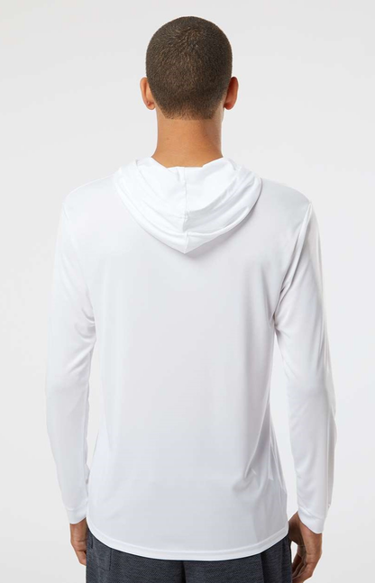 Unisex Long Sleeve Performance Hoodie - White