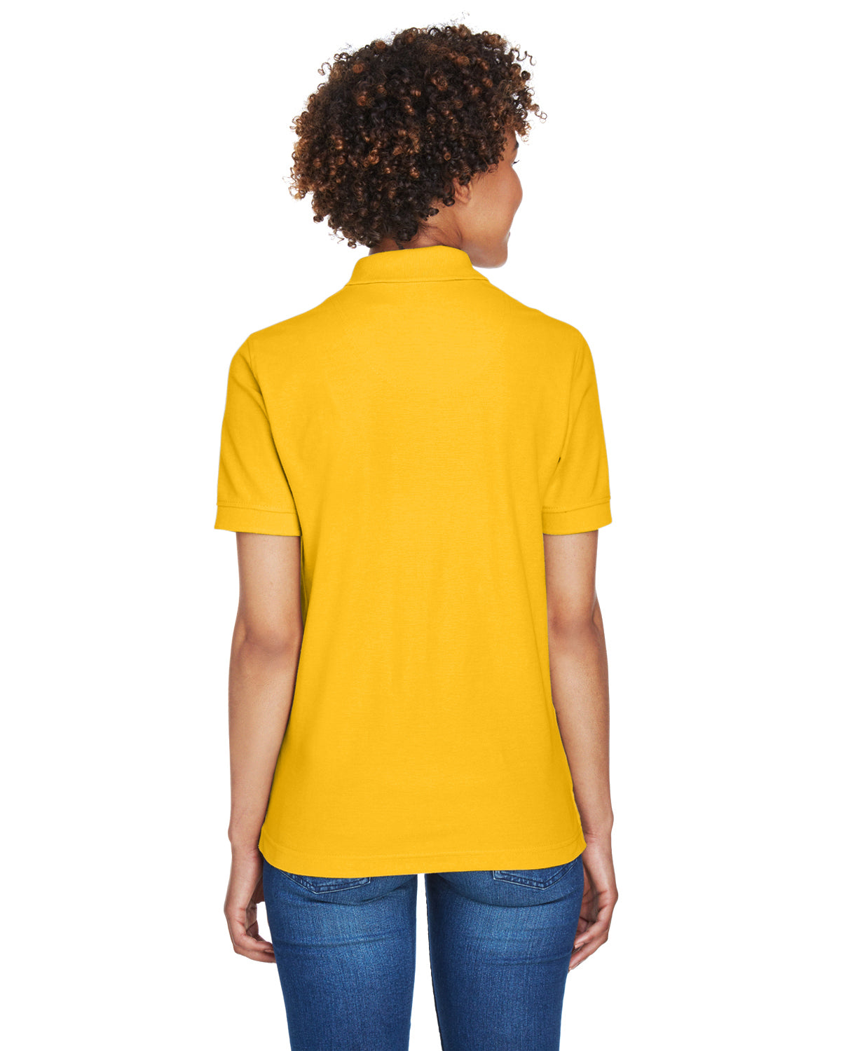 Women's Whisper Piqué Polo - Gold