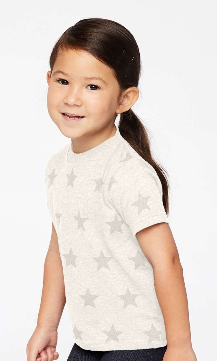 Toddler Five Star T-Shirt - Natural Heather Star