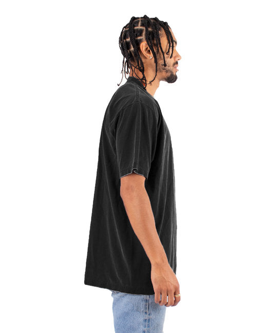Garment-Dyed Crewneck T-Shirt - Black