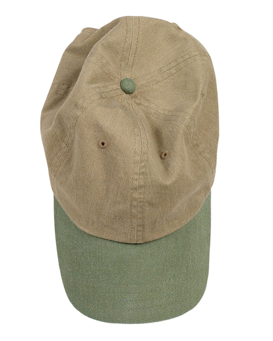 Pigment-Dyed Baseball Cap - Khaki / Willow