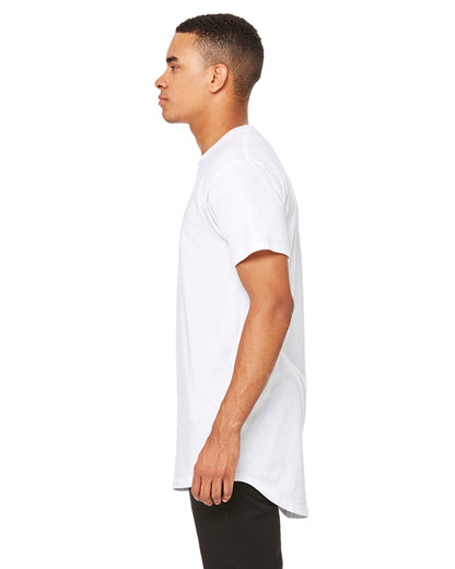 Men's Long Body Urban T-Shirt - White