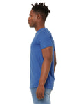 Unisex Sueded T-Shirt - Heather True Royal