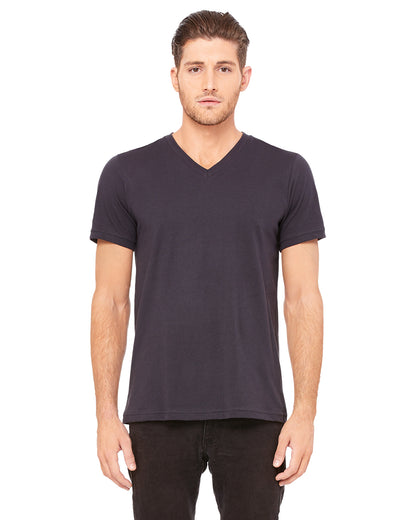 Unisex Jersey Short-Sleeve V-Neck T-Shirt - Dark Gray