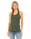 Bella + Canvas B6008 - Women's Jersey Racerback Tank - Military Green
