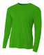 A4 NB3165 - Youth Long Sleeve Cooling Performance Crew Shirt - Kelly