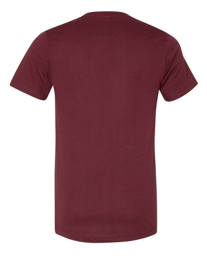Unisex Jersey Short-Sleeve V-Neck T-Shirt - Heather Cardinal