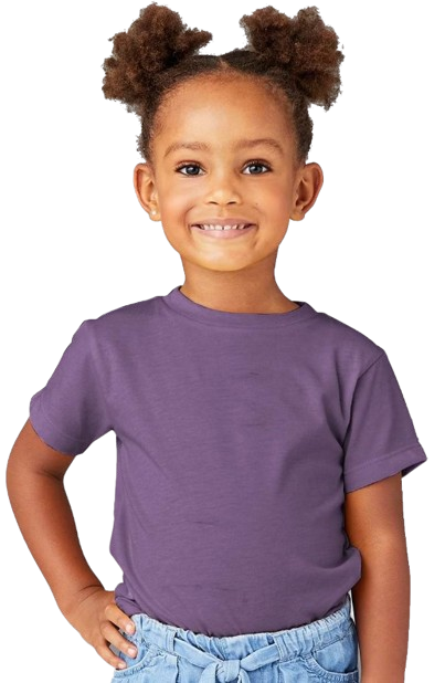 Toddler Jersey Short-Sleeve T-Shirt - Heather Team Purple