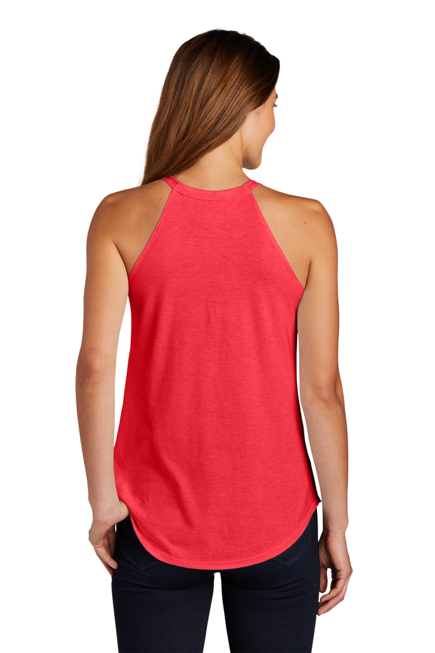 Women's Perfect Tri Rocker Tank - Red Frost