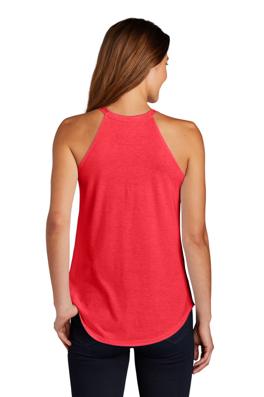 Women's Perfect Tri Rocker Tank - Red Frost