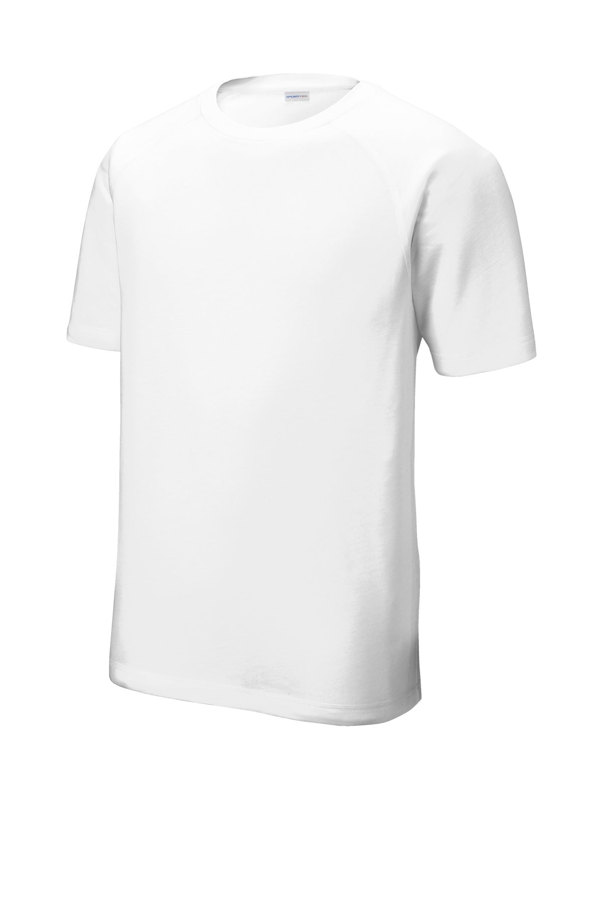 Unisex PosiCharge Tri-Blend Wicking Raglan Tee - White
