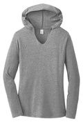 Women's Perfect Tri Long Sleeve Hoodie - Gray Frost