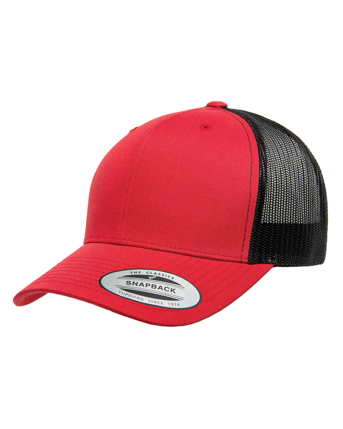 Unisex Retro Trucker Cap - Red / Black