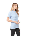 Unisex Sueded Snow Crewneck T-Shirt - Snow Heather Blue