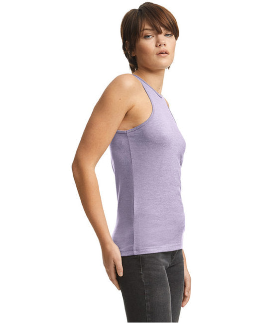 Women's CVC Racerneck Tank - Heather Lilac
