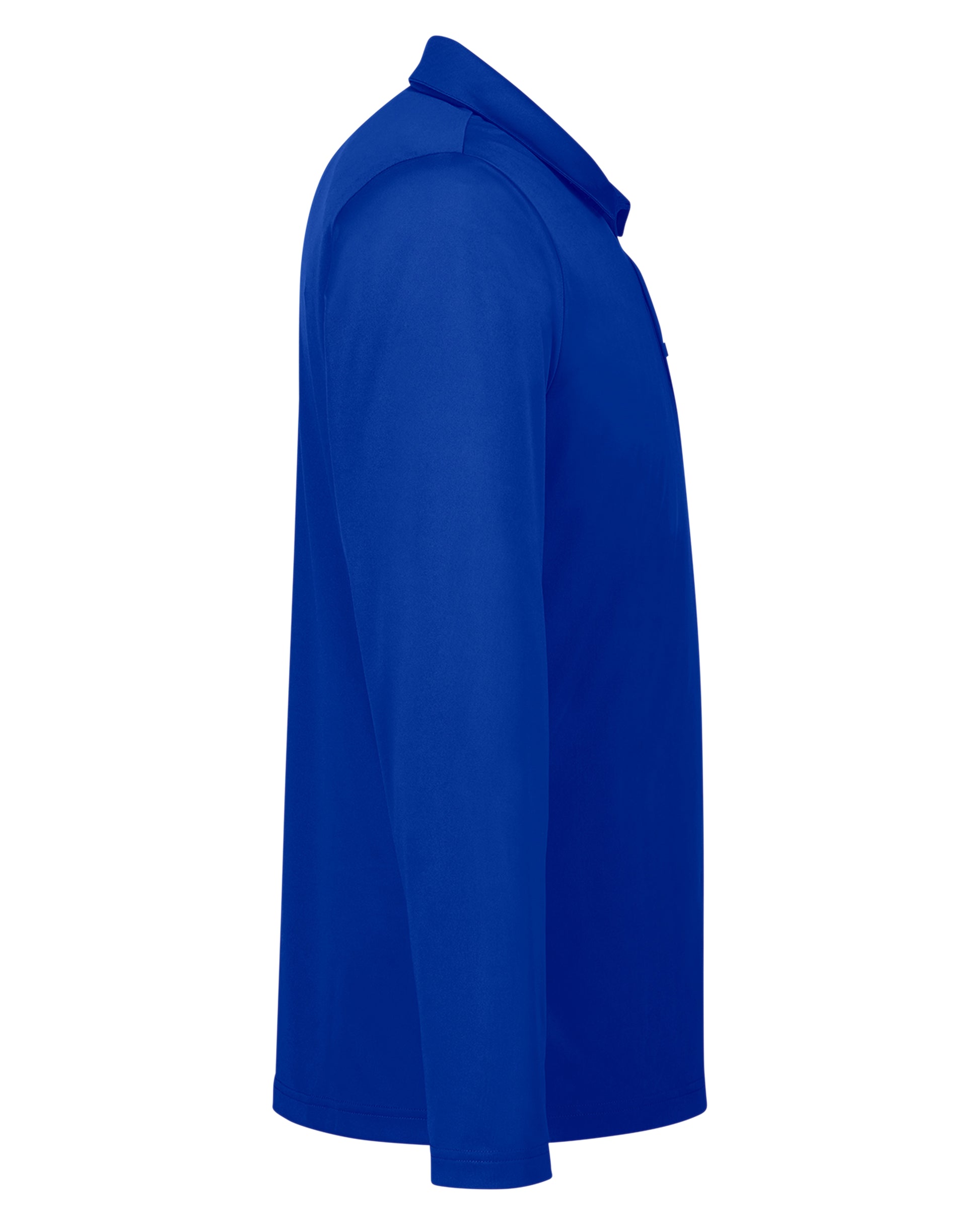 Men's Zone Performance Long Sleeve Polo - Sport Royal