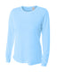 A4 NW3002 - Women's Long Sleeve Cooling Performance Crew Shirt - SKY BLUE