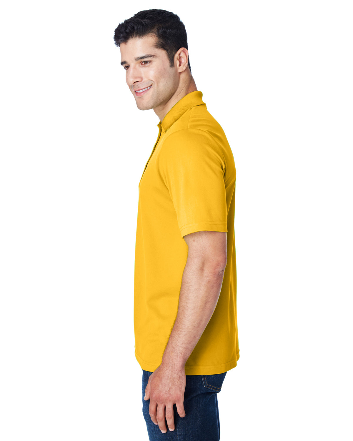 Men's Origin Performance Piqué Polo - Campus Gold