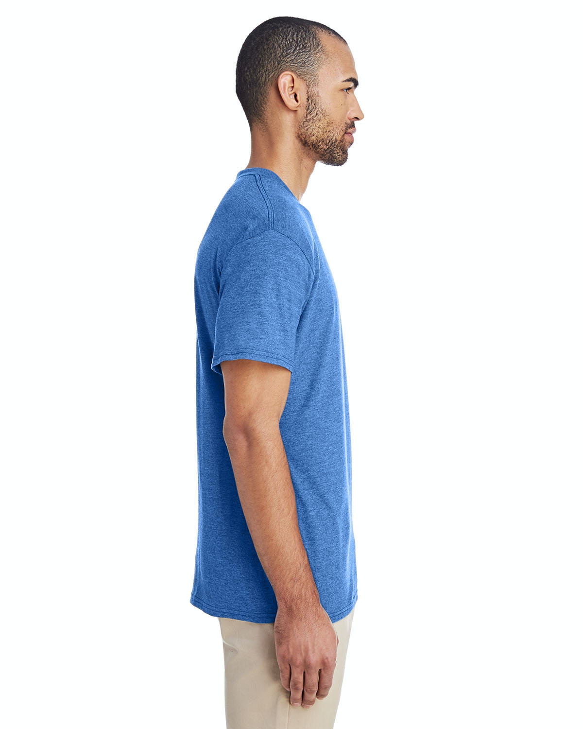 Unisex 50/50 T-Shirt - Heather Deep Royal