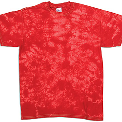 Youth Crystal Tie Dye T-Shirt - Red