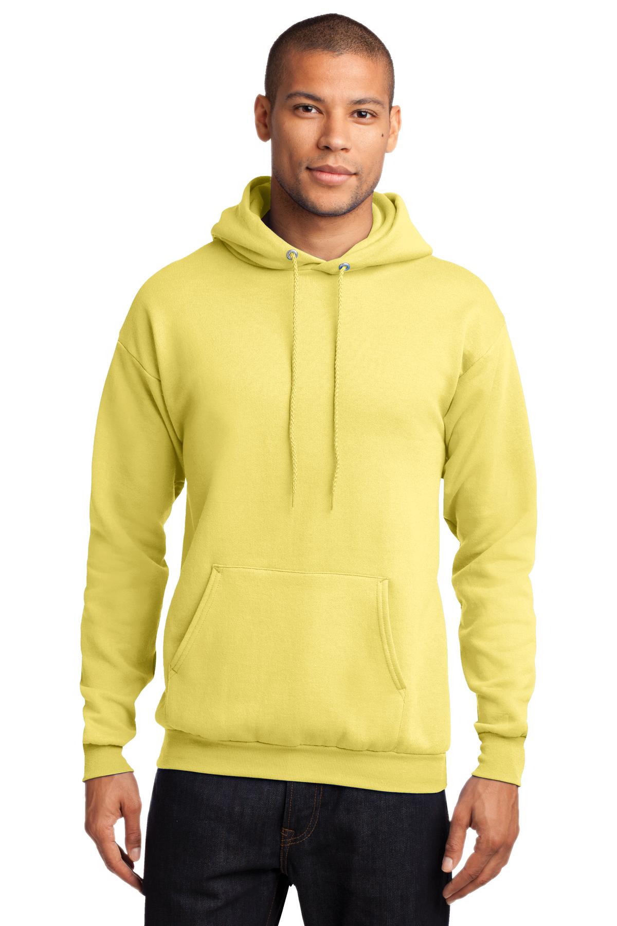 Unisex Core Fleece Pullover Hoodie - Yellow