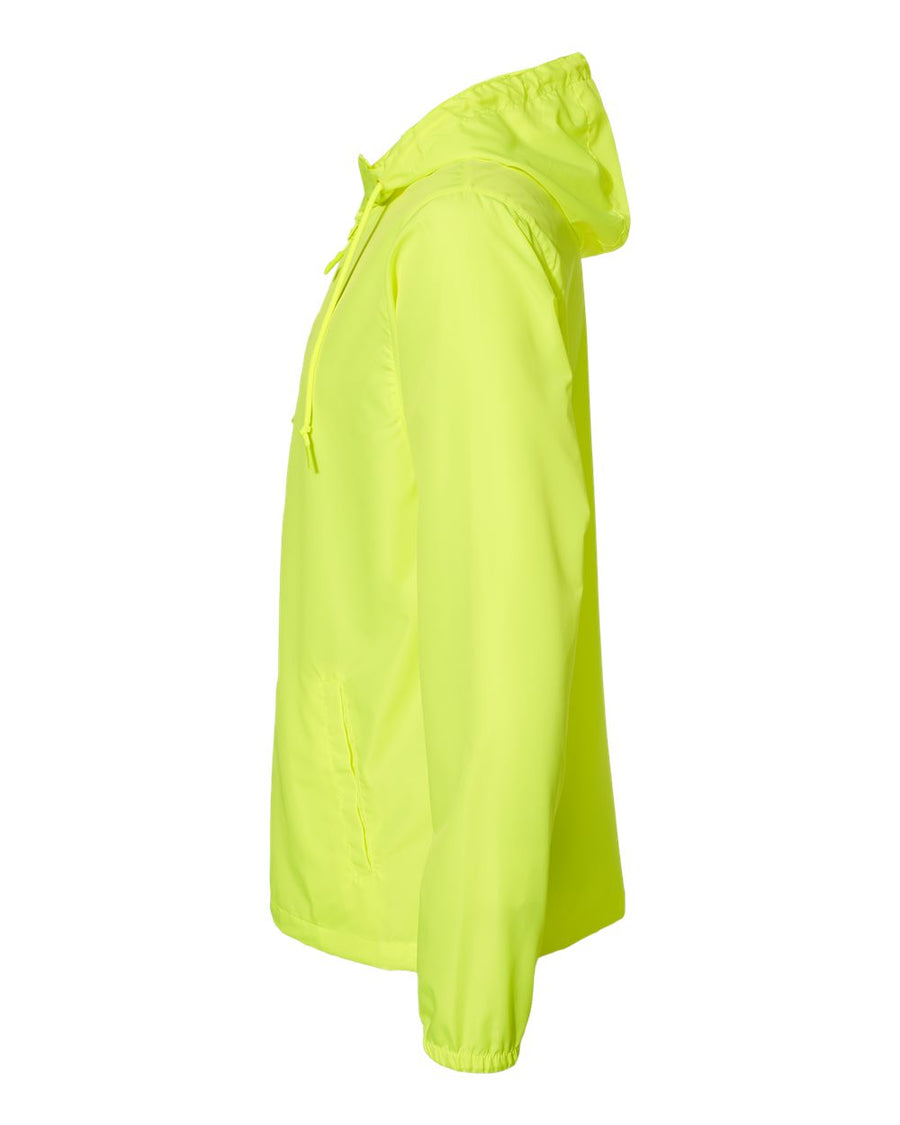 Unisex Water-Resistant Lightweight Windbreaker - Safety Yellow