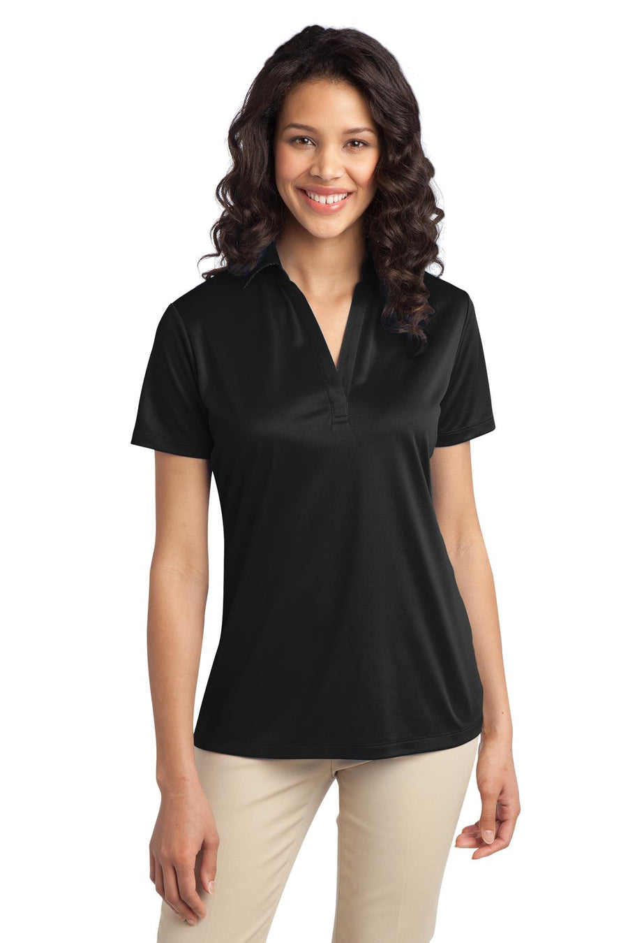 Women's Silk Touch Performance Polo - Black