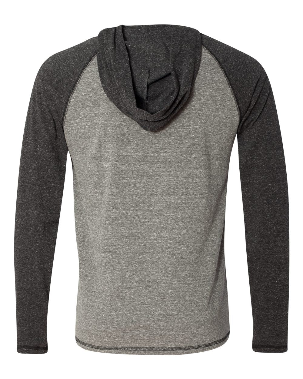 Triblend Jersey Hooded Pullover - Gray Heather / Charcoal Heather Triblend