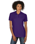 Women's Double Piqué Polo - Purple