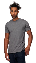 Unisex Poly-Rich Tee - Heather Charcoal