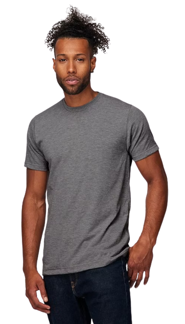 Unisex Poly-Rich Tee - Heather Charcoal