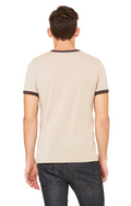 Men's Jersey Short-Sleeve Ringer T-Shirt - Heather Tan / Brown