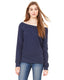 Bella + Canvas 7501 - Women's Sponge Fleece Wide Neck Sweatshirt - Navy