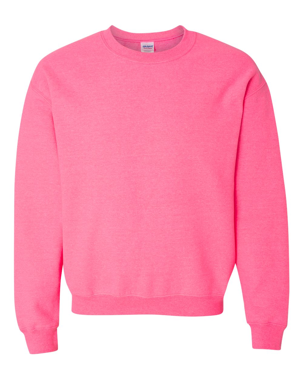 Unisex Heavy Blend���  50/50 Fleece Crew - Safety Pink