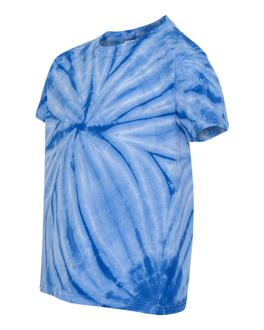 Youth Cyclone Vat-Dyed Pinwheel Short Sleeve T-Shirt - Royal