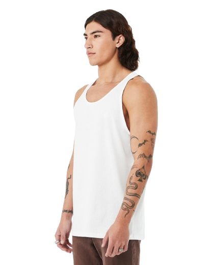 Unisex Heather CVC Tank - Solid White Blend