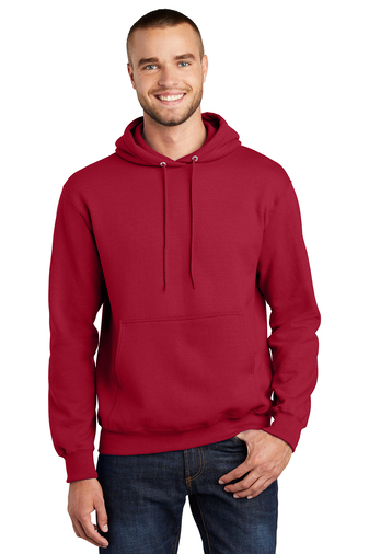 Unisex Tall Essential Fleece Pullover Hoodie - Red