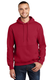 Port & Company PC90HT - Unisex Tall Essential Fleece Pullover Hoodie - Red