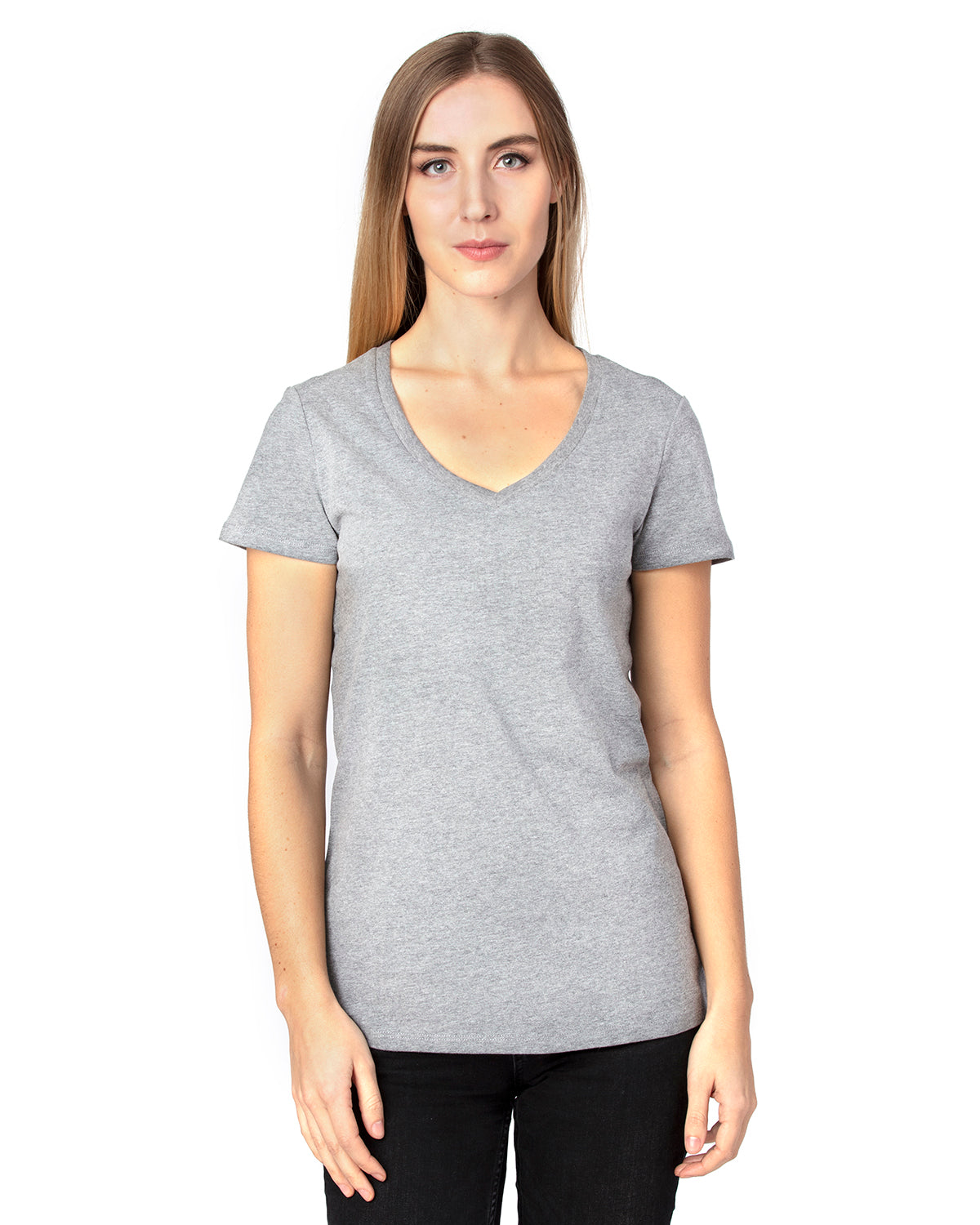 Women's Ultimate V-Neck T-Shirt - Heather Gray