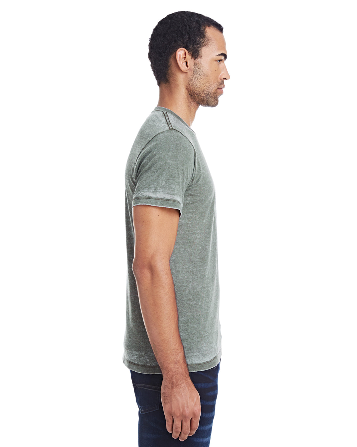 Unisex Acid Wash T-Shirt - Olive
