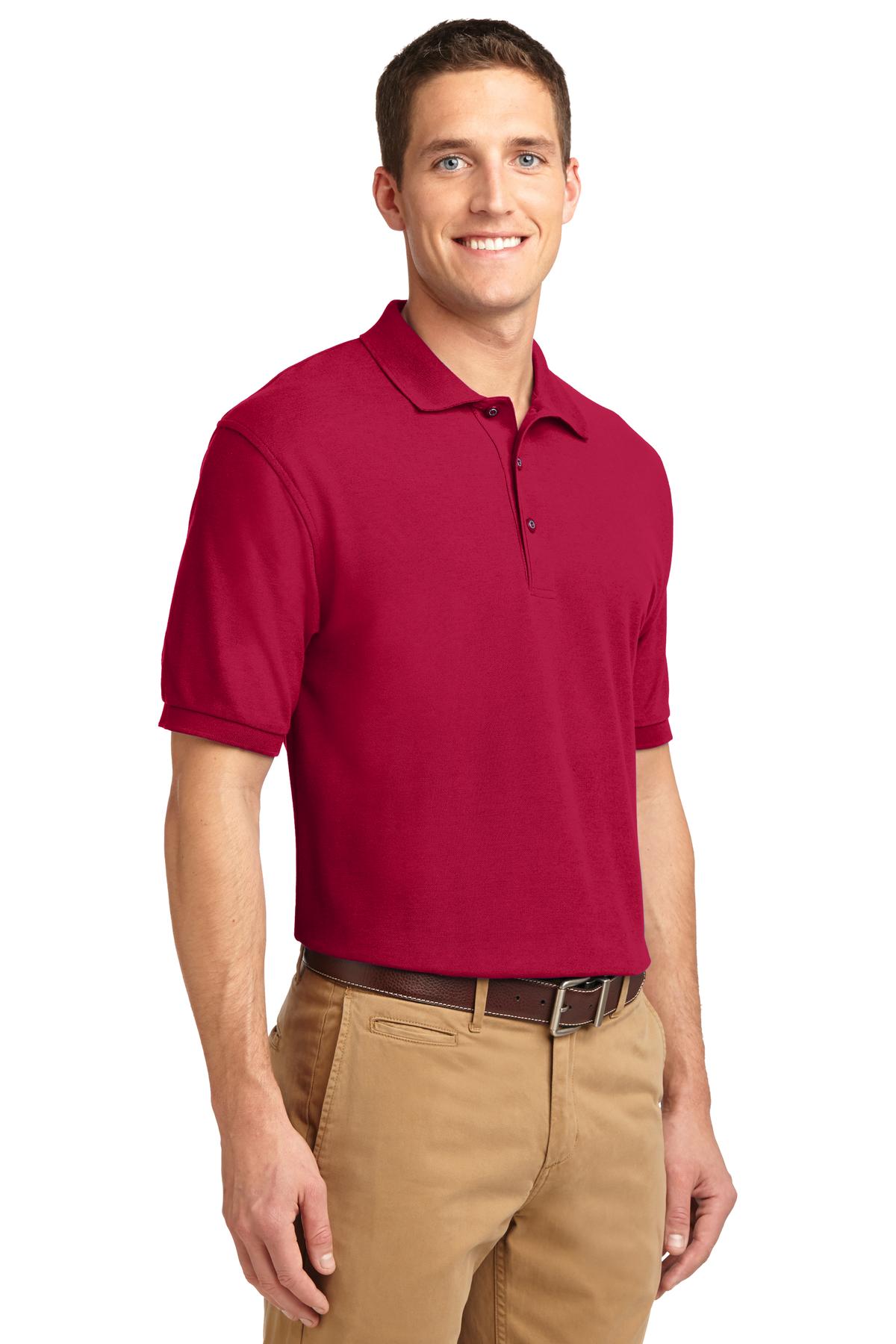 Unisex Silk Touch Polo - Red