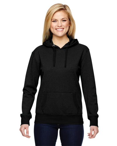 Women's Glitter French Terry Hoodie - Black