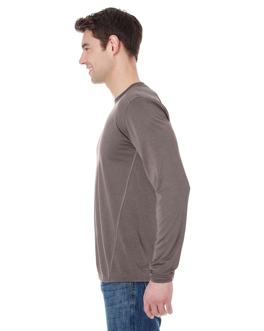 Unisex Performance®  Long-Sleeve Tech T-Shirt - Marbled Charcoal