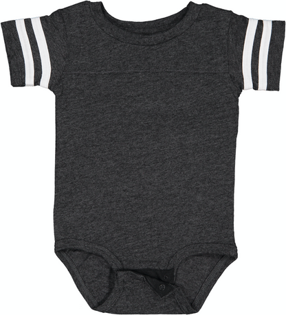 Infant Football Bodysuit - Vintage Smoke / Blend White