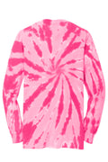 Unisex Tie-Dye Long Sleeve Tee - Pink