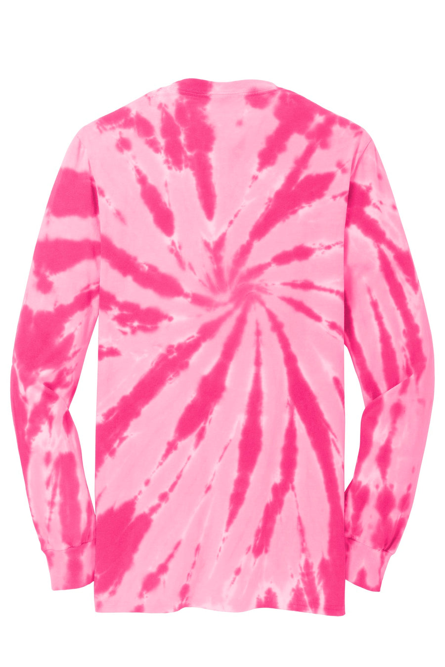 Unisex Tie-Dye Long Sleeve Tee - Pink