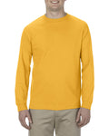 Unisex Heavyweight Cotton Long-Sleeve T-shirt - Gold