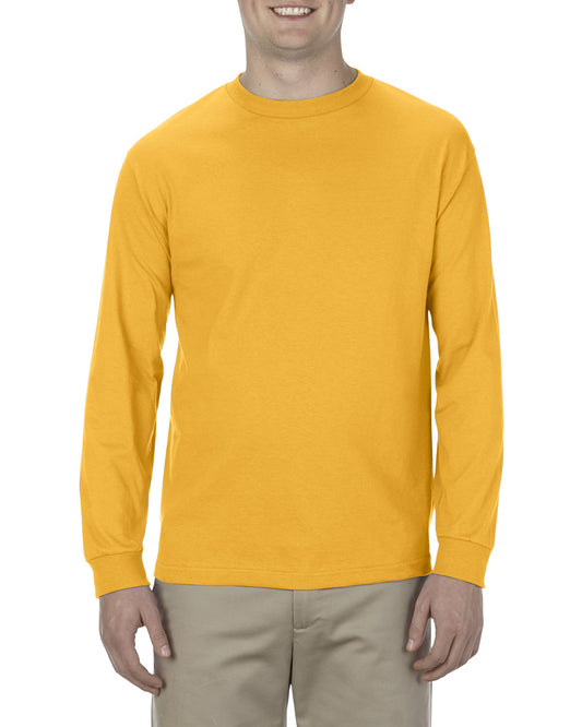 Unisex Heavyweight Cotton Long-Sleeve T-shirt - Gold
