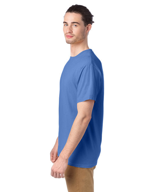 100% Ringspun Cotton Garment-Dyed T-Shirt - PORCH BLUE