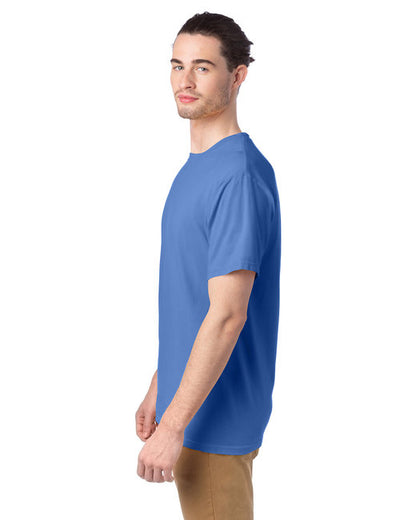 100% Ringspun Cotton Garment-Dyed T-Shirt - PORCH BLUE